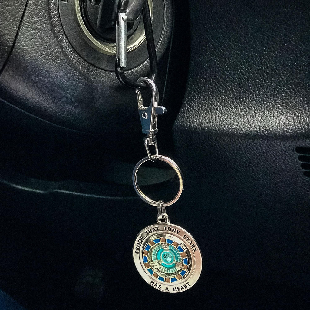 Marvel Iron Man Tony Has A Heart 3D Metal Key Chain