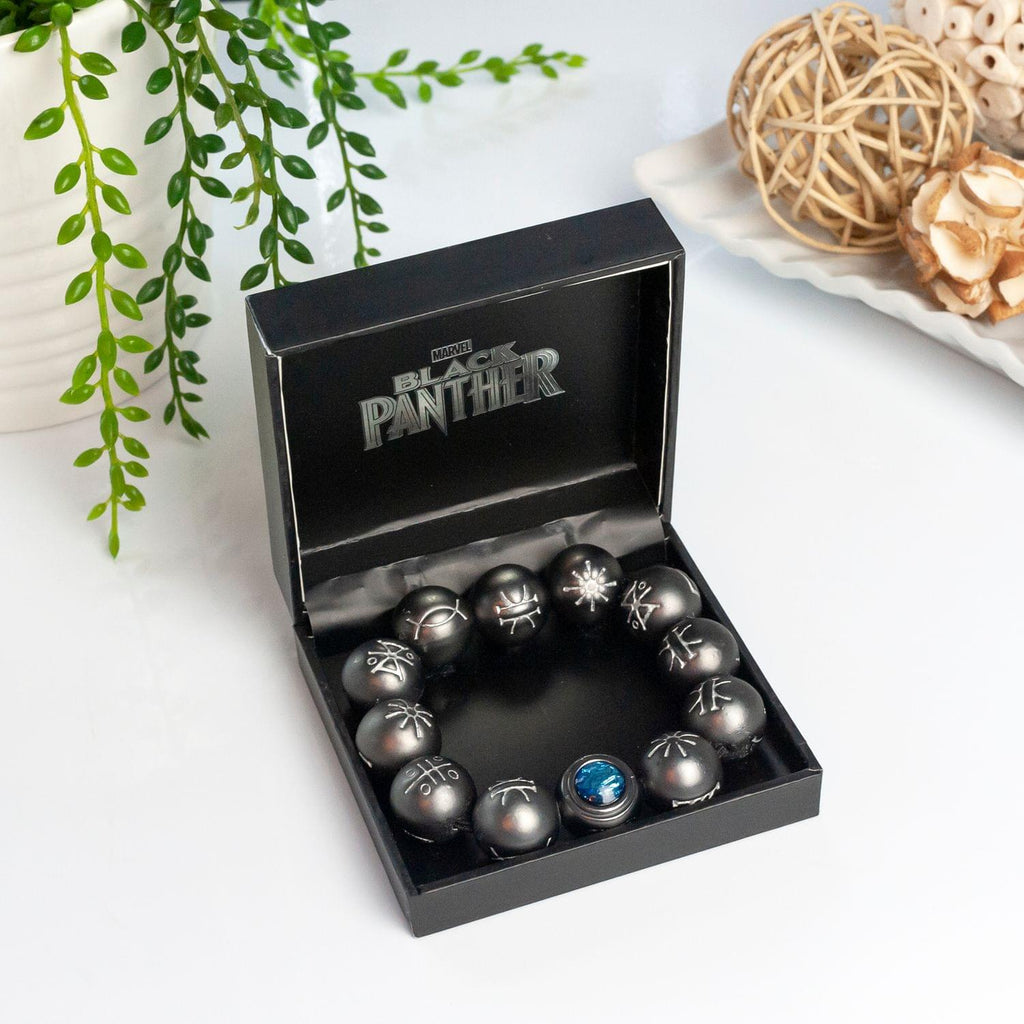 Marvel Black Panther Kimoyo Bead Bracelet, Blue | Collectible Movie Accessory