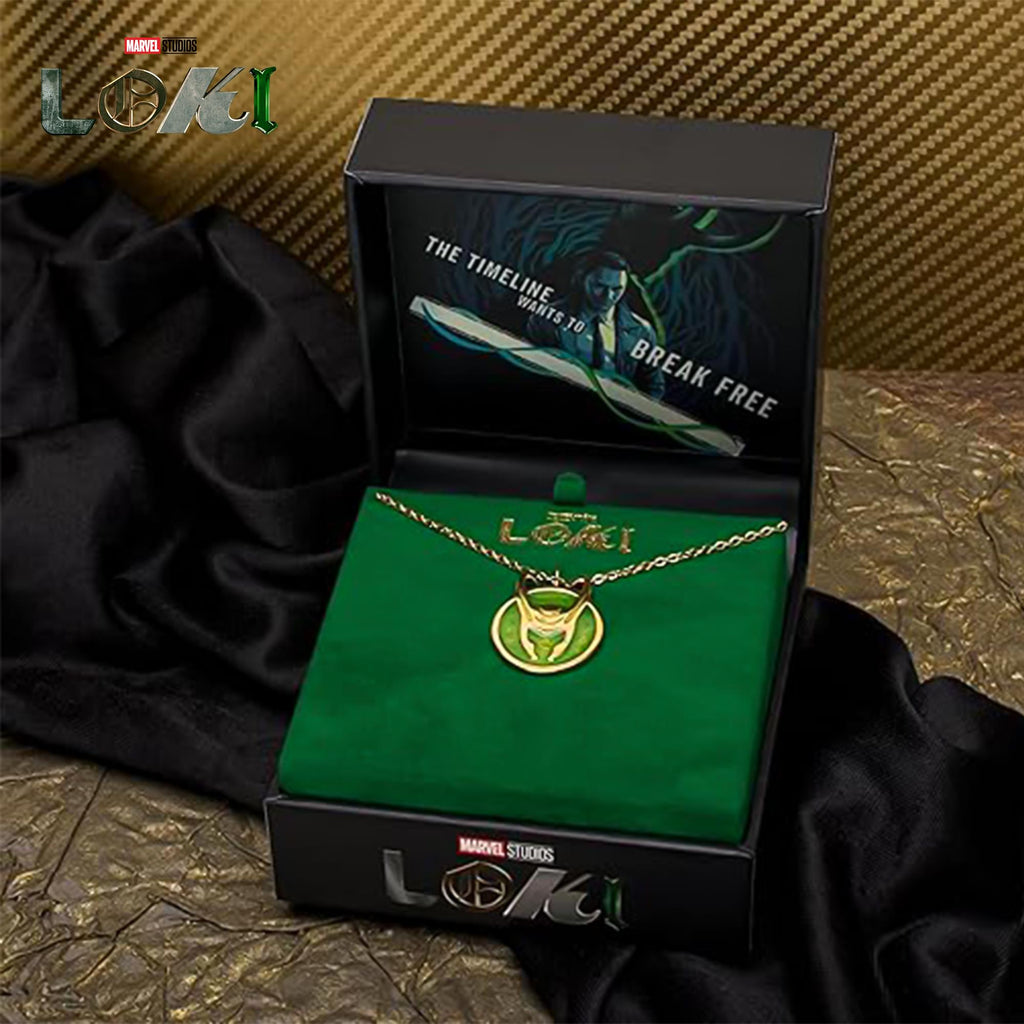Marvel Loki Helmet Pendant Necklace
