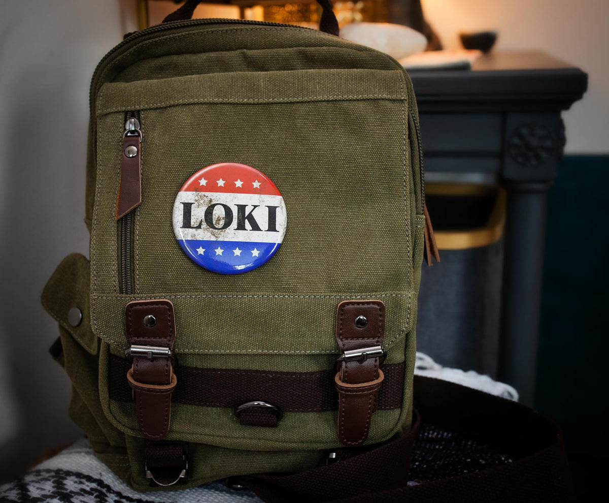 Marvel Loki Replica Campaign Pin and Tie Bar Collector Box Set