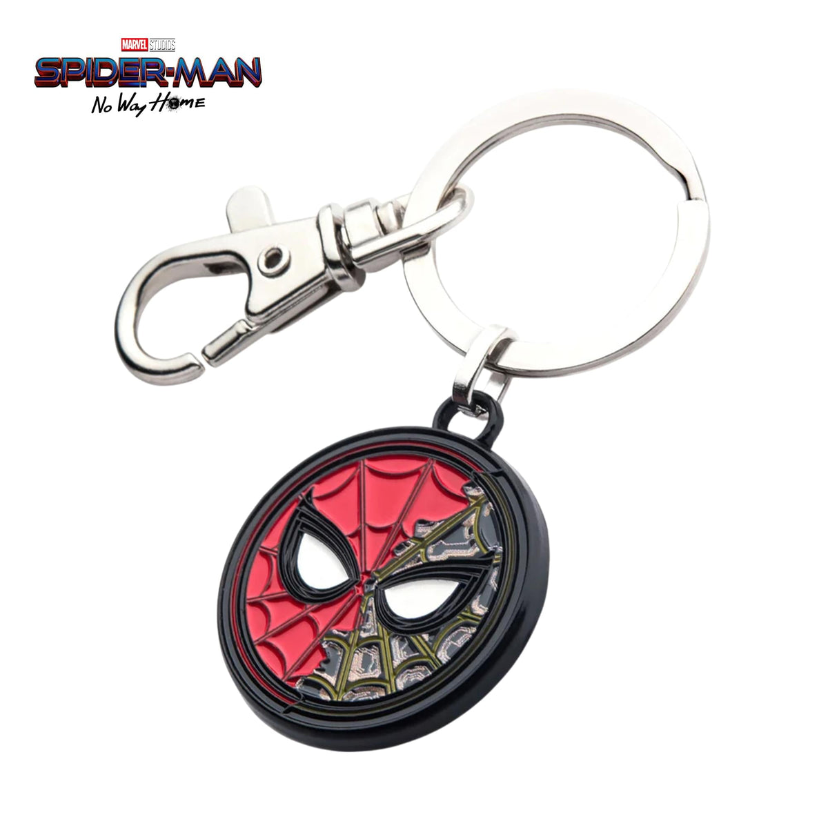 Marvel Spider-Man: No Way Home Split Mask Enamel Keychain
