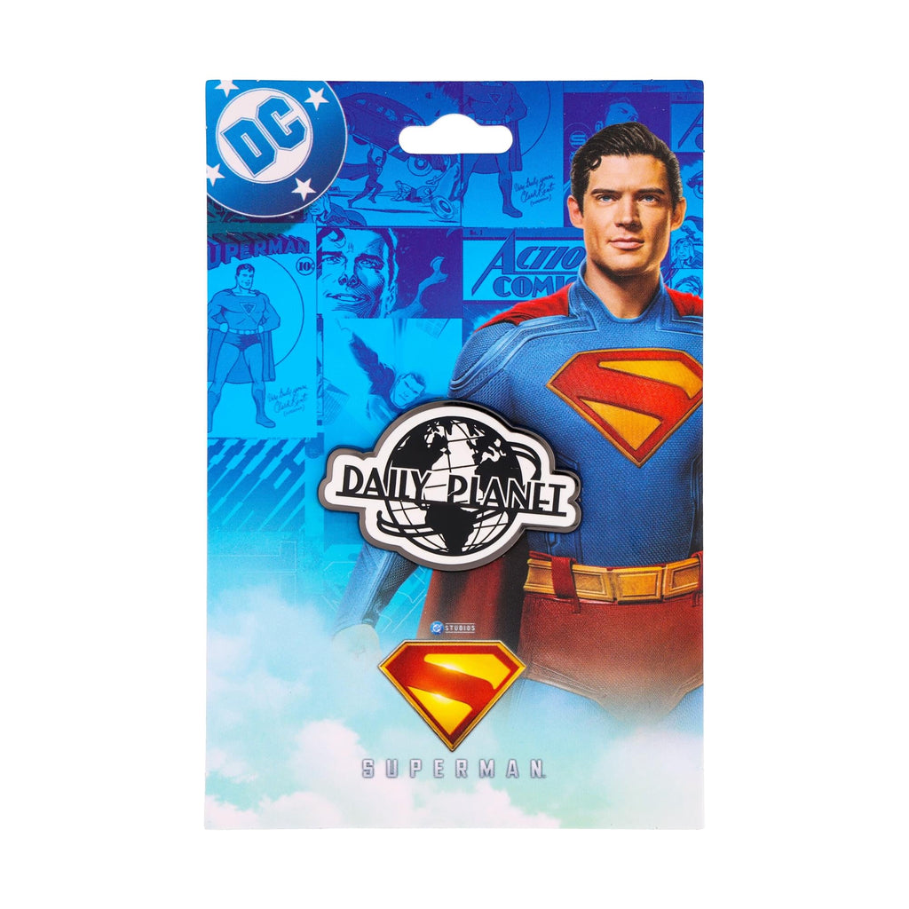 DC Studios Superman Daily Planet Black-and-White Logo Enamel Pin