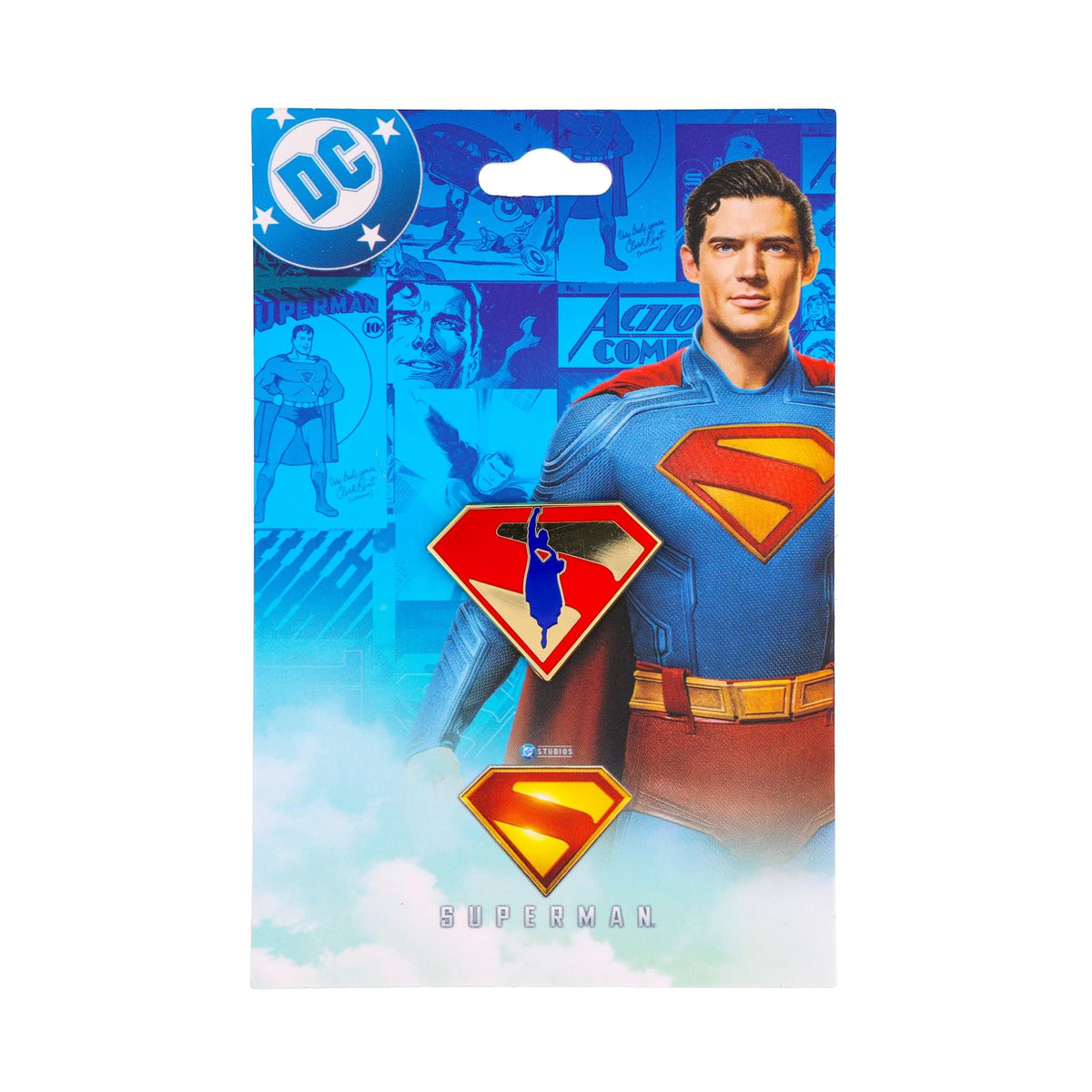 DC Studios Superman Flying Logo Enamel Pin