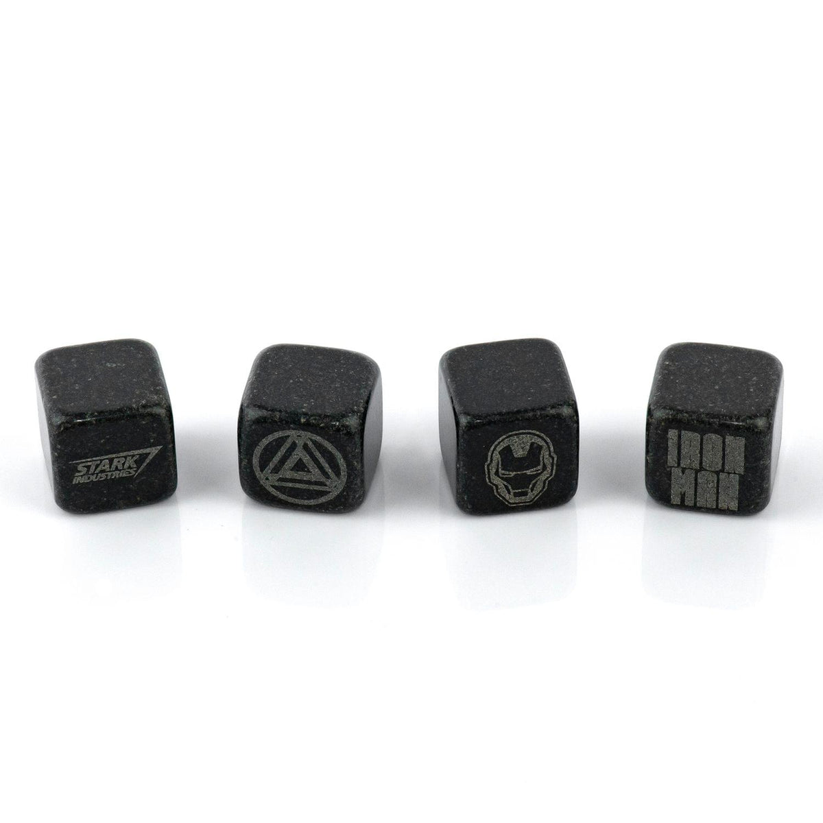 Iron Man Collectible | Marvel Cold Stones Set | Iron Man Granite Beverage Cubes