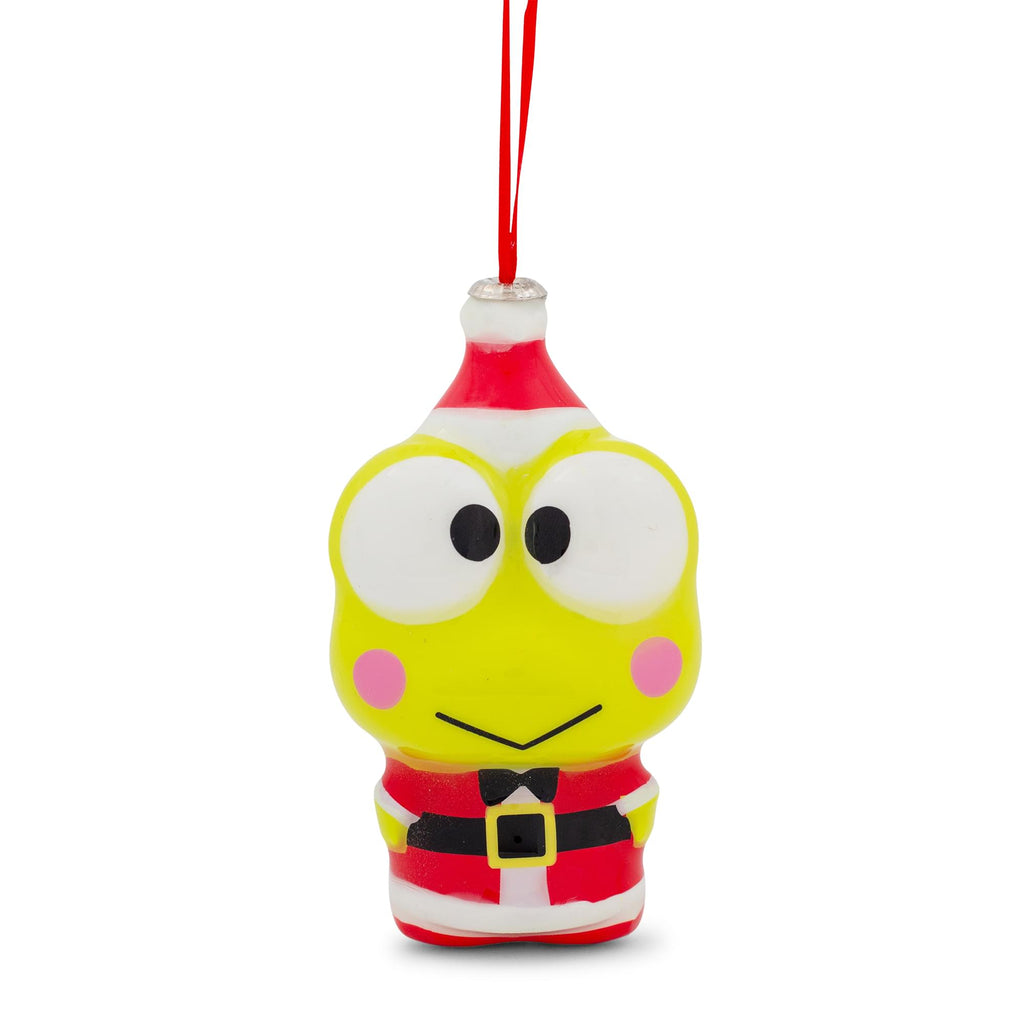 Sanrio Keroppi Santa 4-Inch Shatterproof Decoupage Ornament