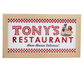 Disney Lady and the Tramp Tony's Restaurant Wood Framed Wall Art Decor