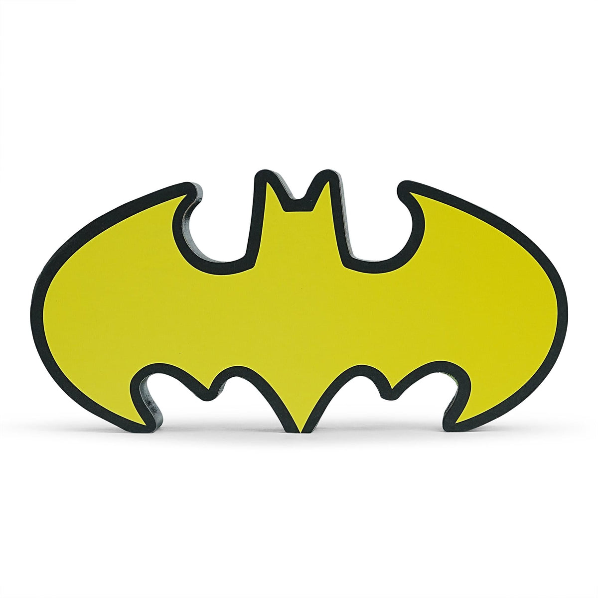 DC Comics Batman Emblem Die-Cut Wooden Wall Art Sign | 4 x 8 Inches