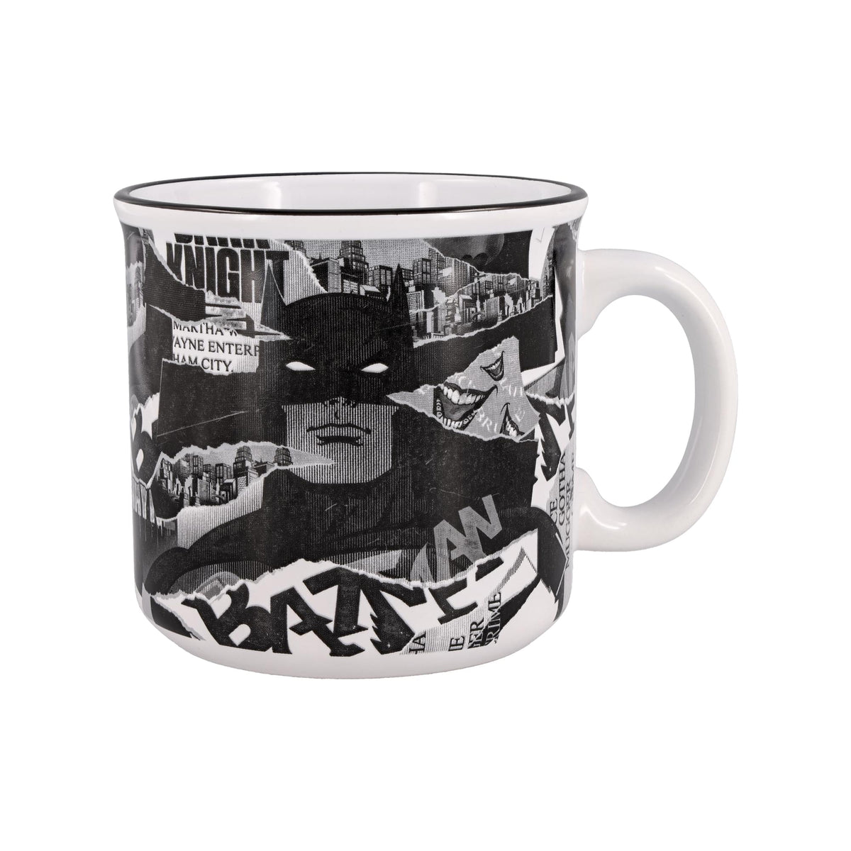 DC Comics Batman Collage Ceramic Camper Mug | Holds 20 Ounces