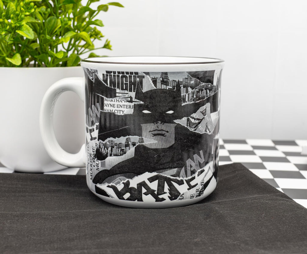 DC Comics Batman Collage Ceramic Camper Mug | Holds 20 Ounces