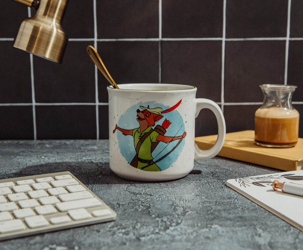 Disney Robin Hood Ceramic Camper Mug | Holds 20 Ounces