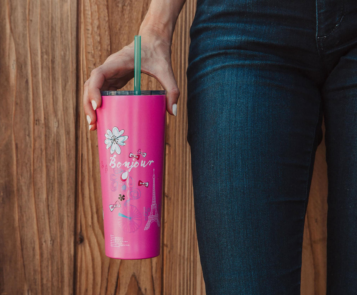 Disney The Aristocats Marie "Bonjour" Stainless Steel Tumbler | Holds 22 Ounces