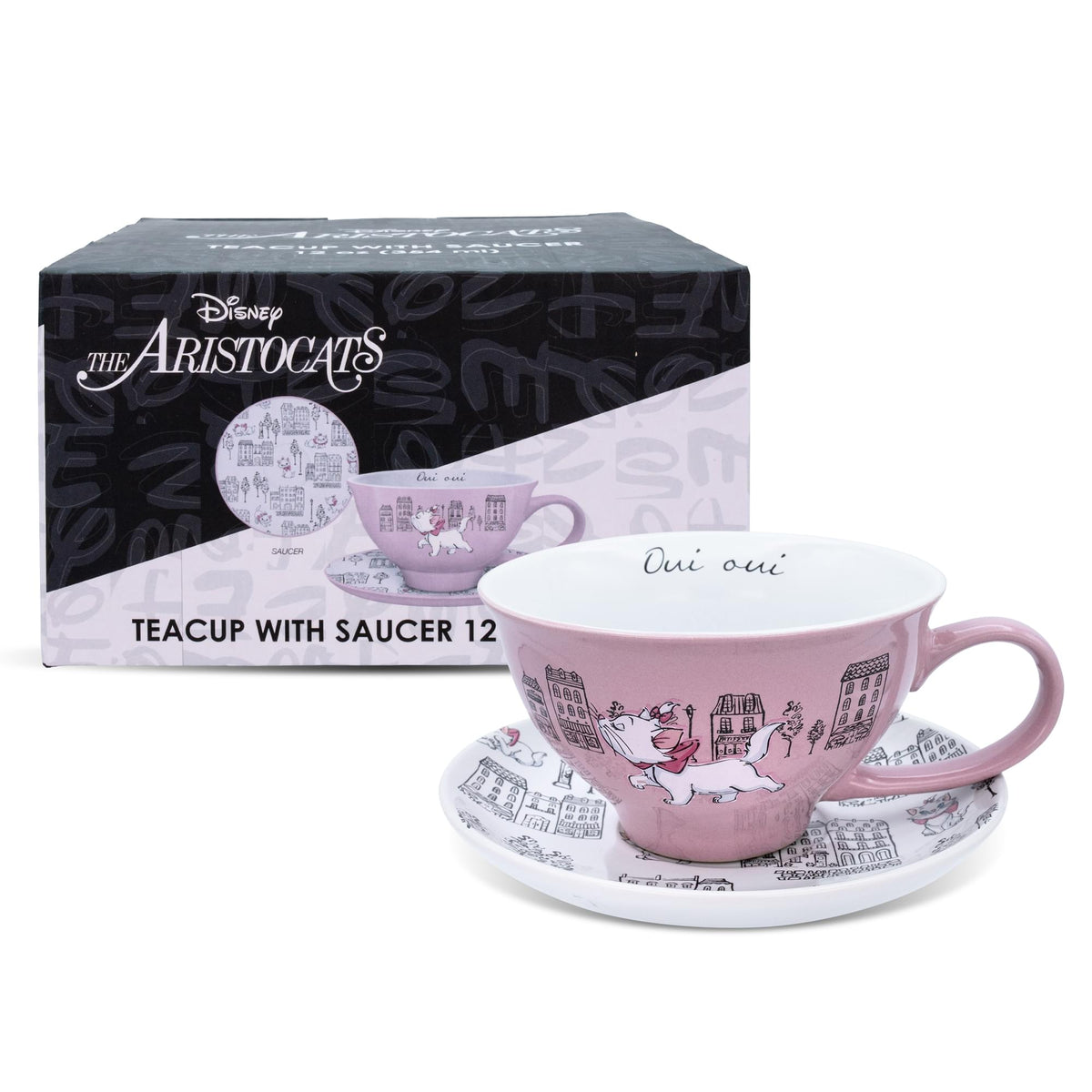Disney The Aristocats Marie Ceramic Teacup and Saucer Set