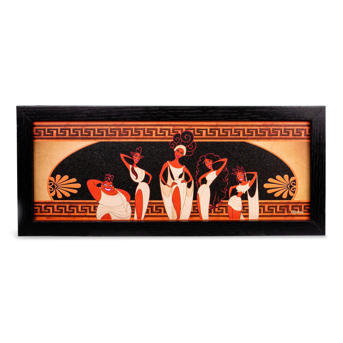 Disney Hercules "Muses Pose" Hanging Sign Gel Coat Framed Wall Art