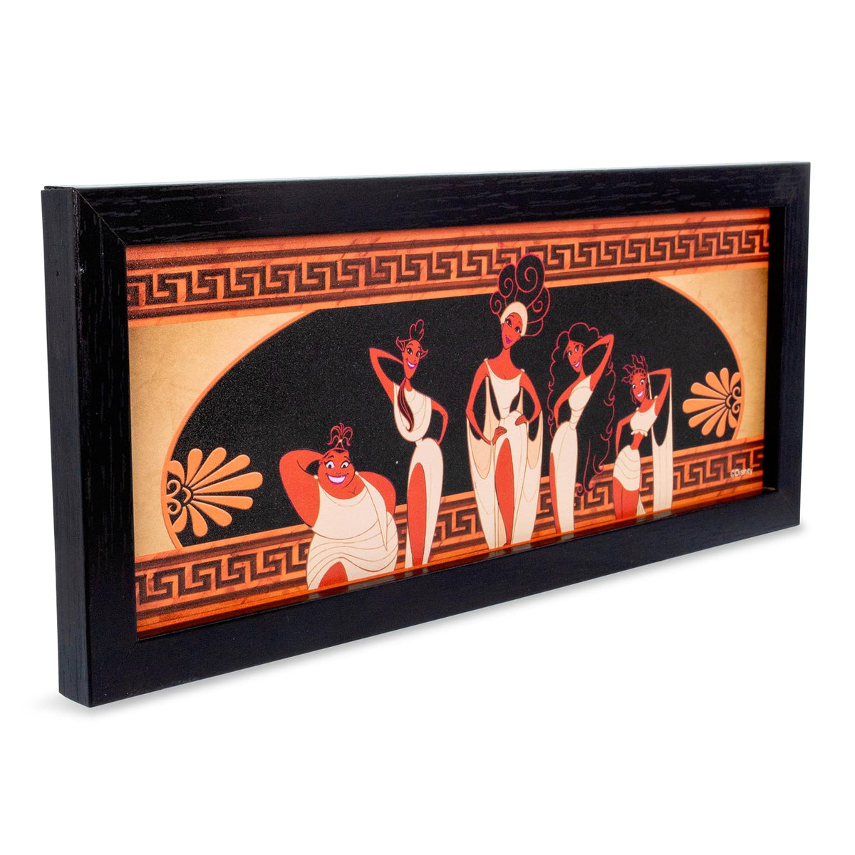 Disney Hercules "Muses Pose" Hanging Sign Gel Coat Framed Wall Art