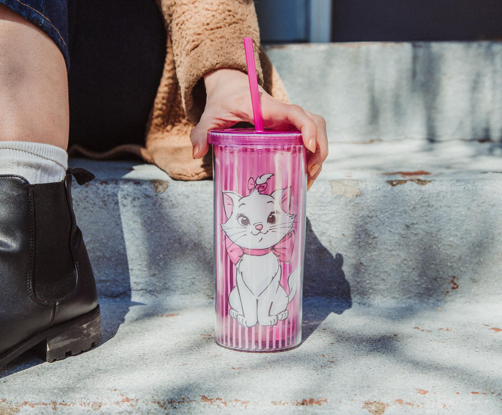 Disney The Aristocats Marie Carnival Cup With Lid And Straw | Holds 20 Ounces