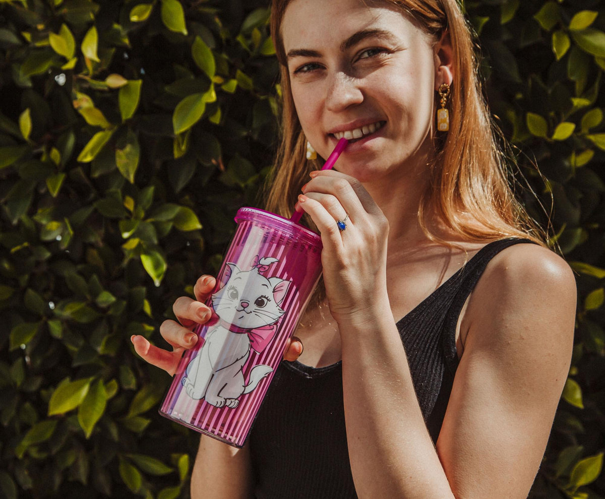 Disney The Aristocats Marie Carnival Cup With Lid And Straw | Holds 20 Ounces