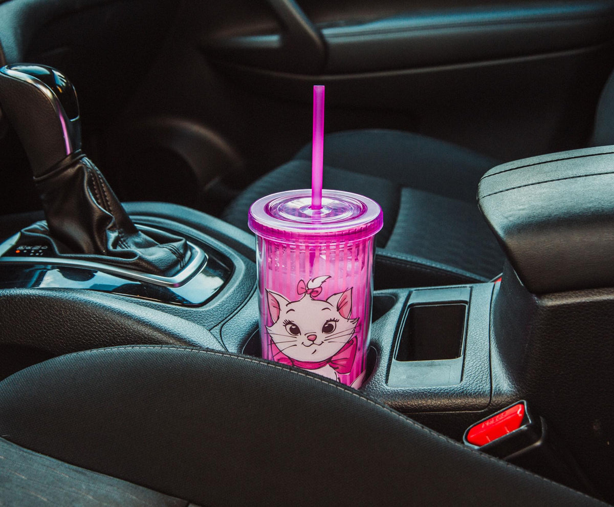 Disney The Aristocats Marie Carnival Cup With Lid And Straw | Holds 20 Ounces