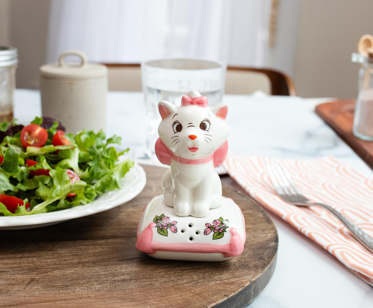 Disney The Aristocats Marie With Pillow Ceramic Salt and Pepper Shaker Set