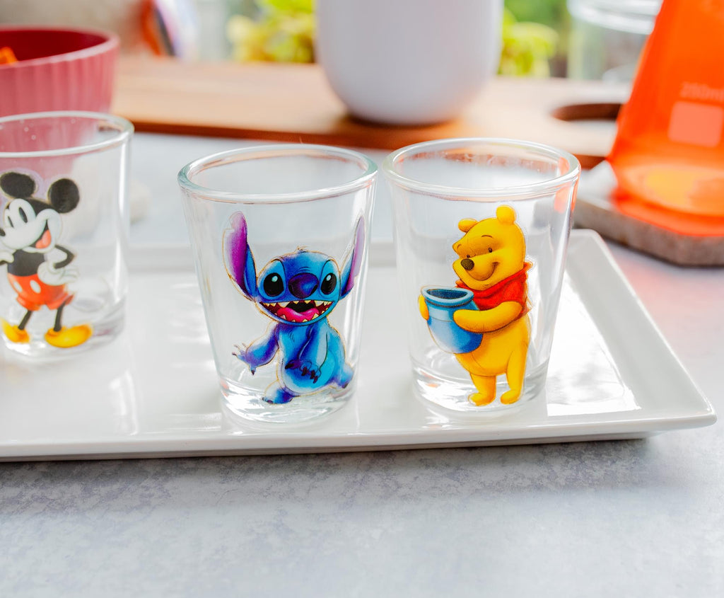 Disney Classic Characters 2-Ounce Mini Shot Glasses | Set of 4