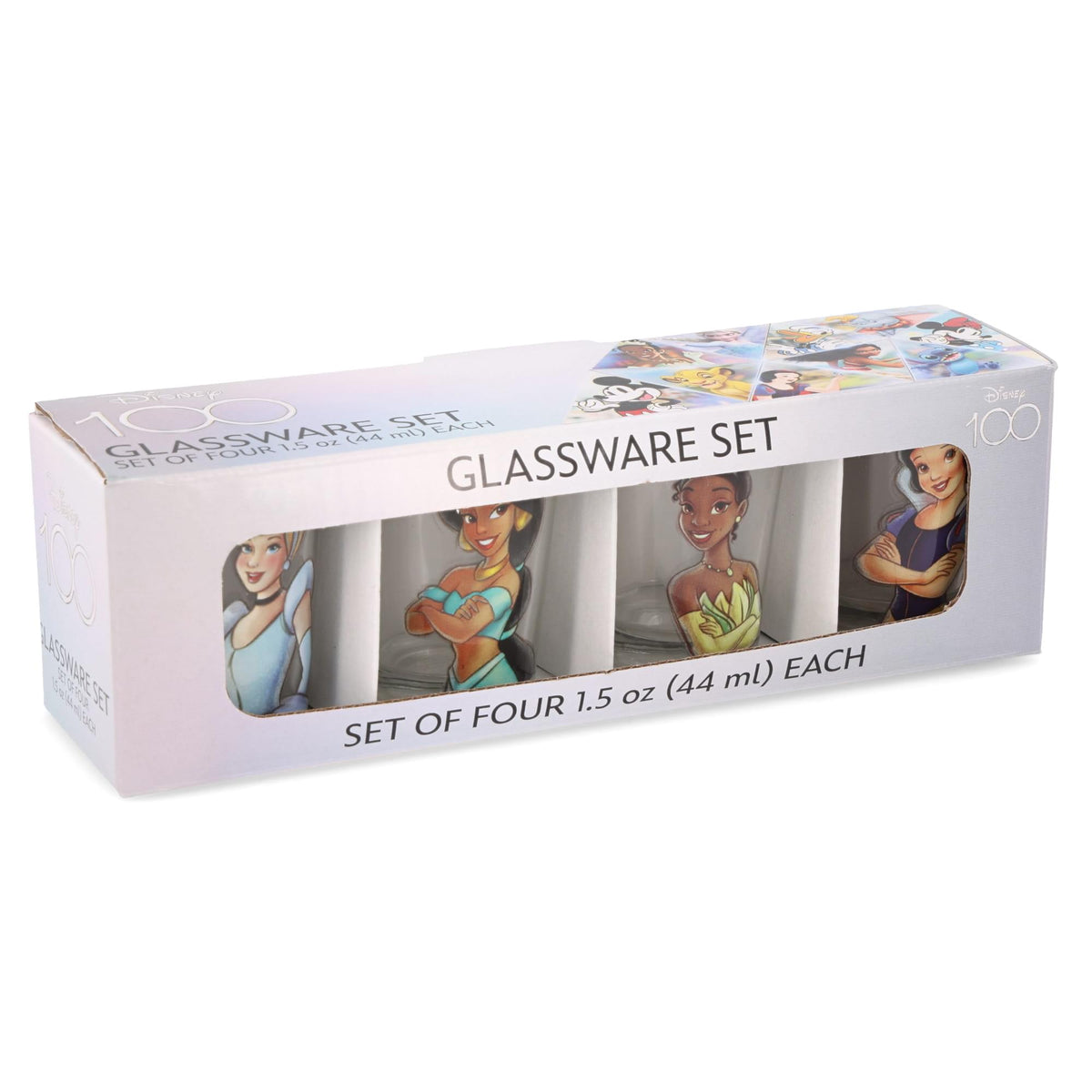 Disney Royalty 2-Ounce Mini Shot Glasses | Set of 4