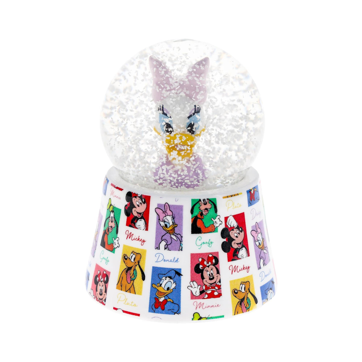 Disney Daisy Duck 3-Inch Mini Light-Up Snow Globe