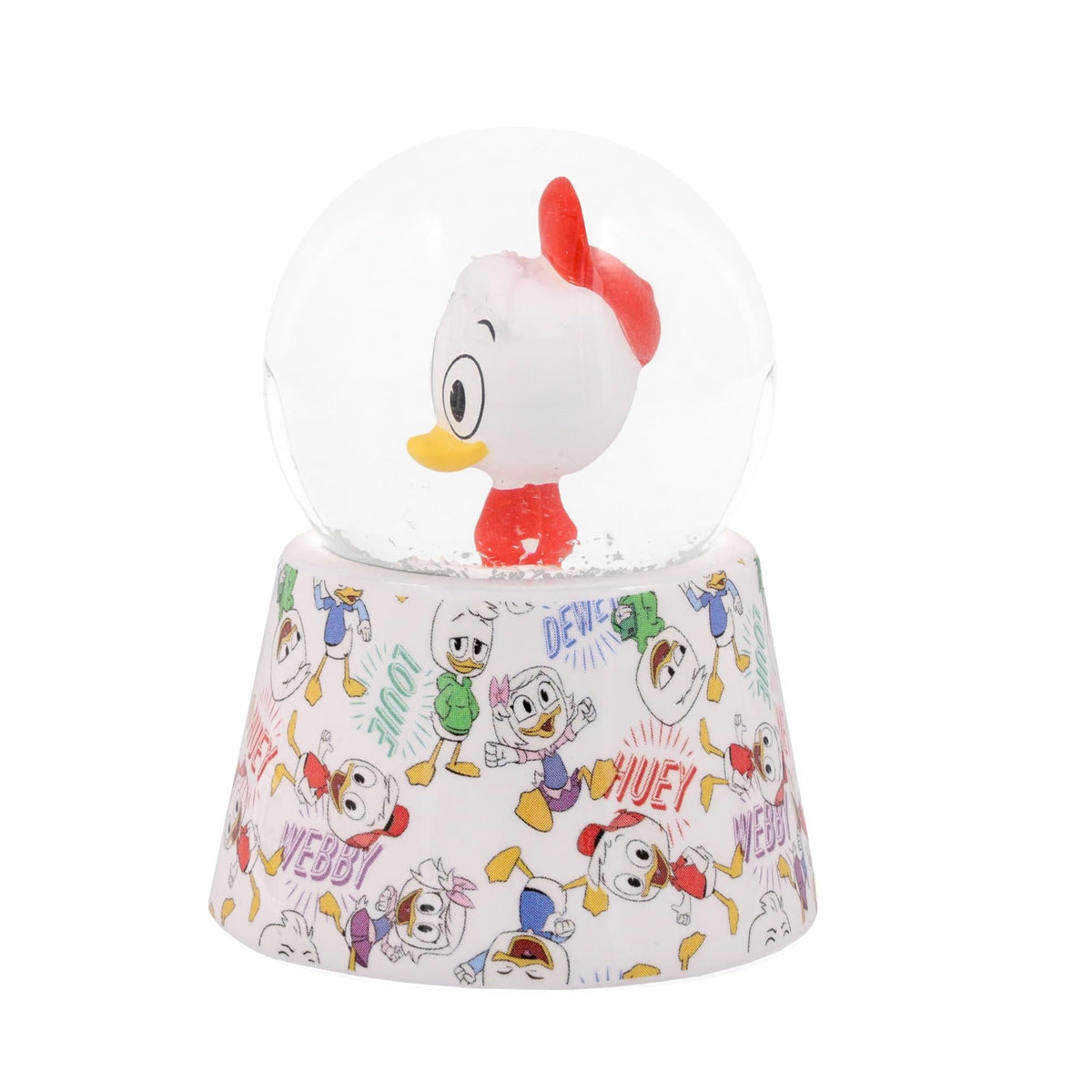 Disney Ducktales Huey Duck 3-Inch Mini Light-Up Snow Globe