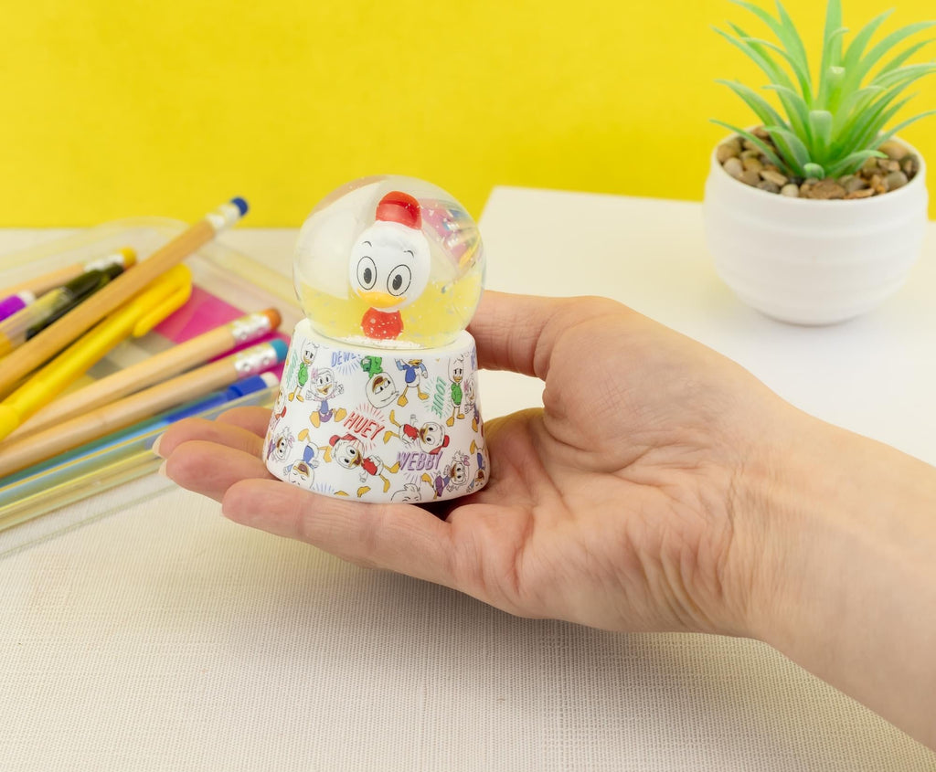 Disney Ducktales Huey Duck 3-Inch Mini Light-Up Snow Globe