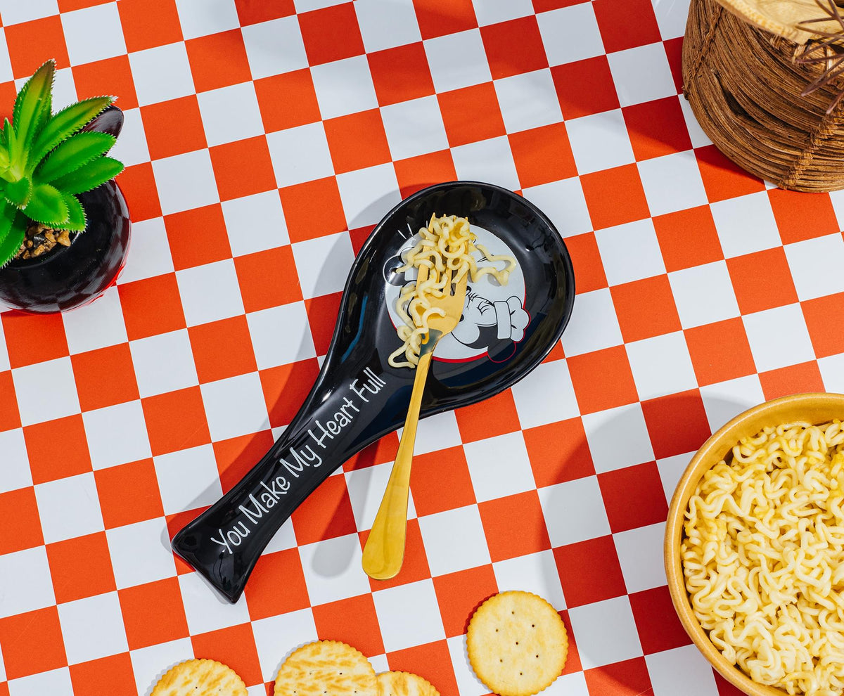 Disney Mickey and Minnie Mouse Ceramic Spoon Rest