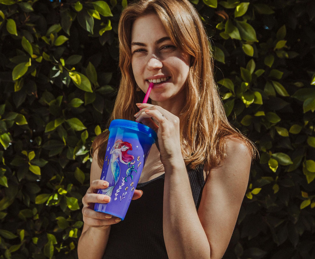 Disney The Little Mermaid Ariel Color-Changing Plastic Tumbler | 24 Ounces