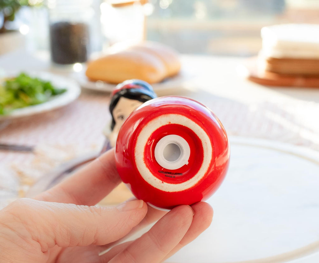 Disney Snow White and Apple Ceramic Salt and Pepper Shaker Set