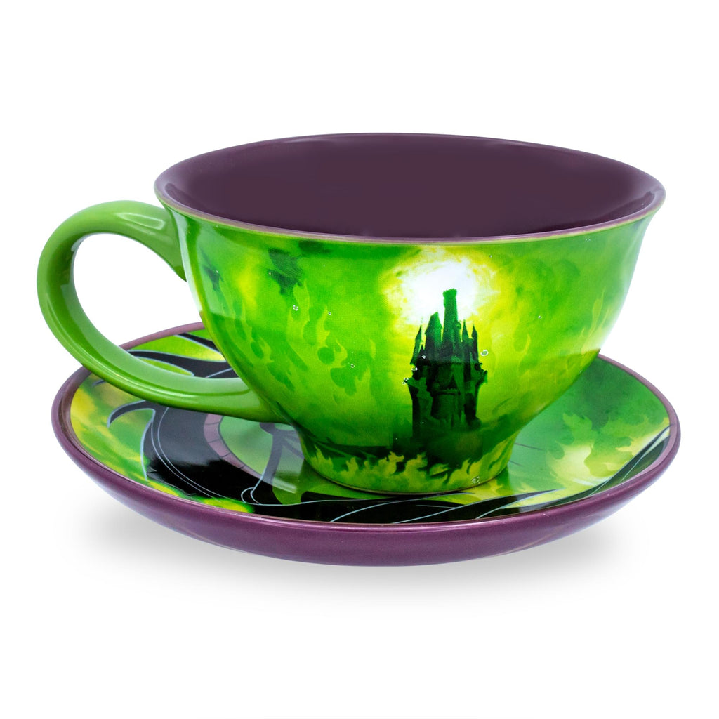 Disney Villains Maleficent Ceramic Teacup and Saucer Set