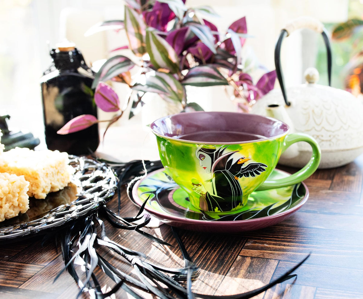 Disney Villains Maleficent Ceramic Teacup and Saucer Set