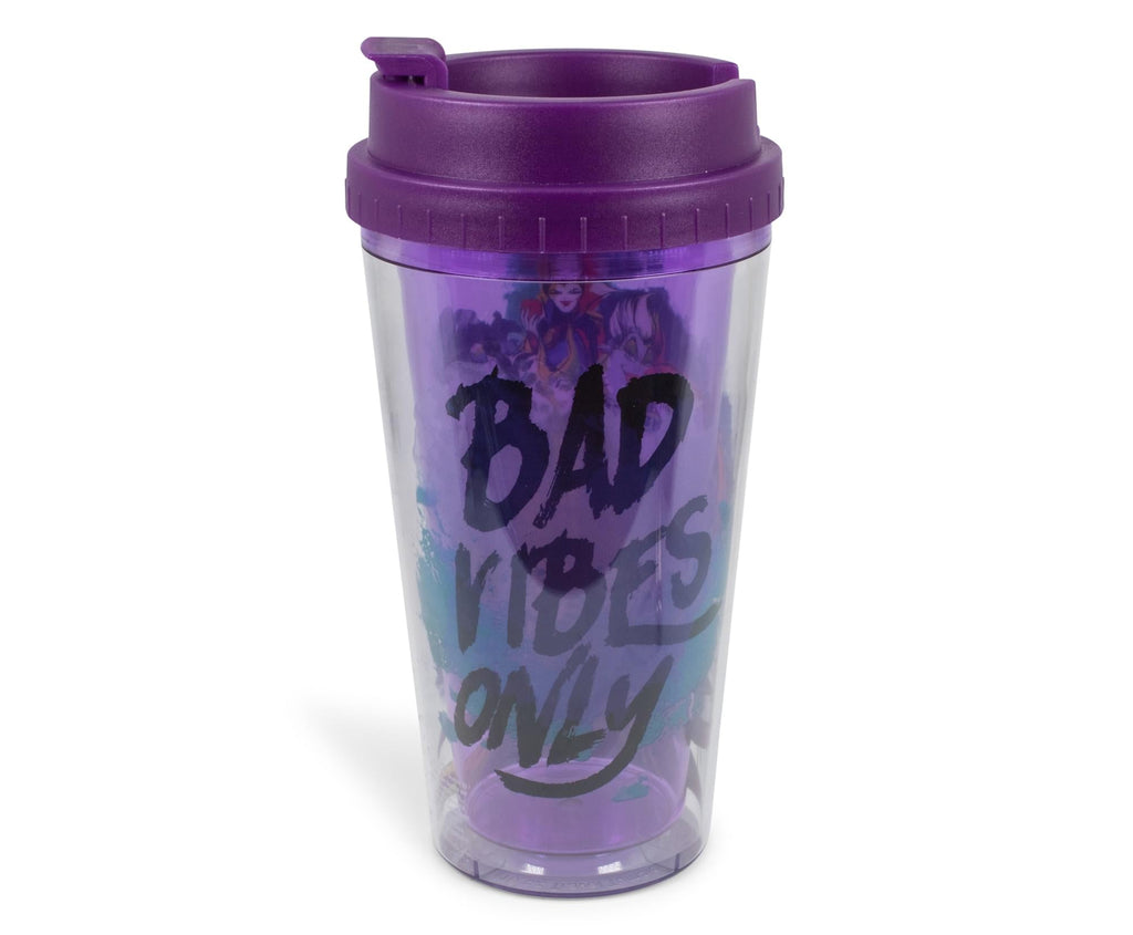 Disney Villains "Bad Vibes Only" Double-Walled Plastic Tumbler | Holds 16 Ounces