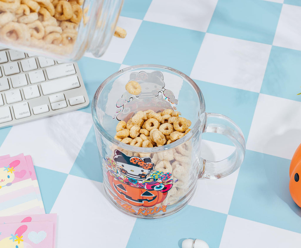 Sanrio Hello Kitty Halloween Glass Mug | Holds 18 Ounces