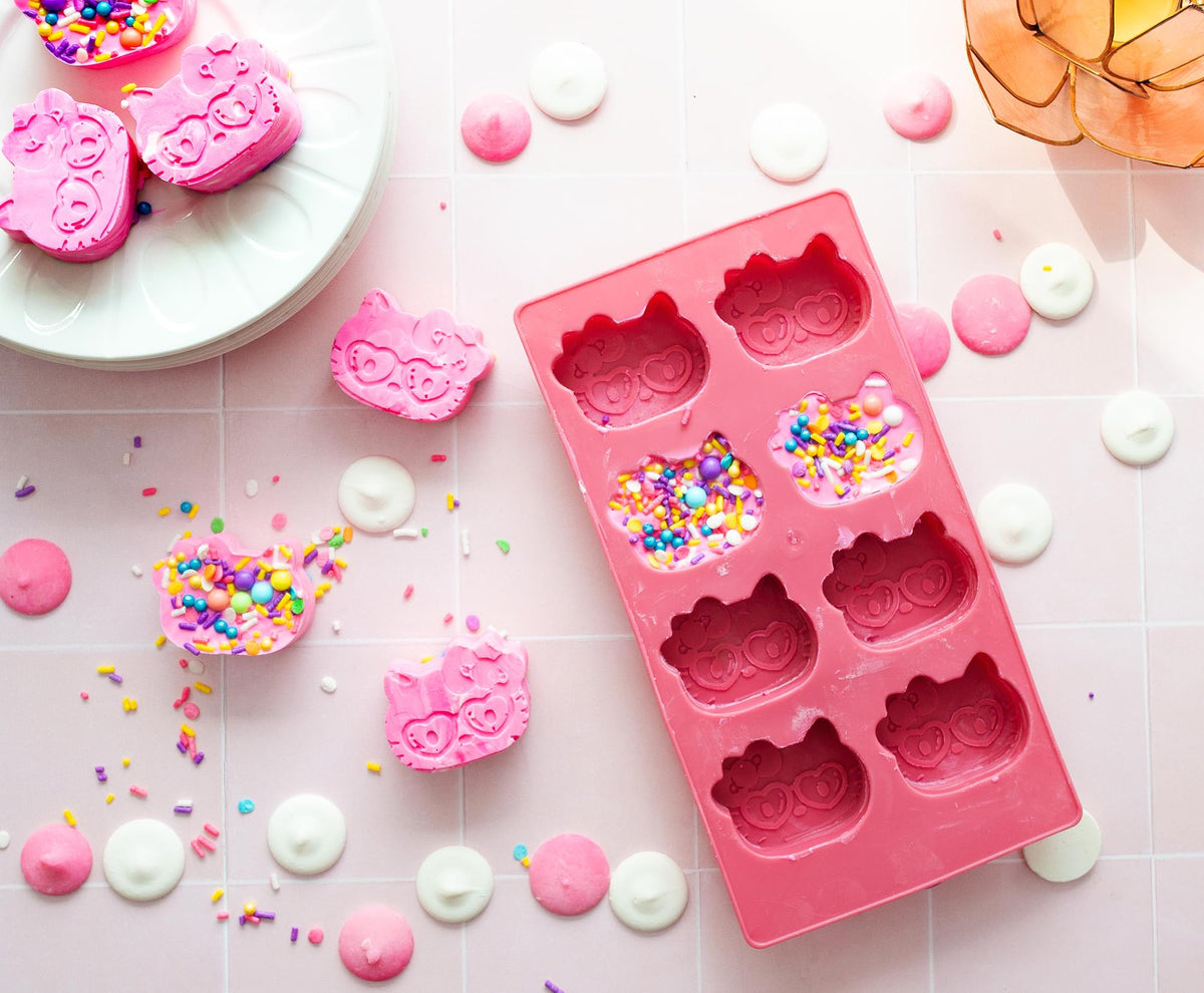 Sanrio Hello Kitty Hearts Silicone Ice Cube Tray | Makes 8 Cubes