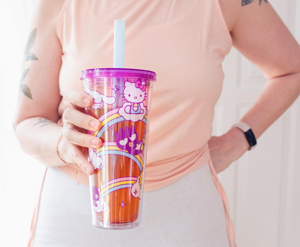 Sanrio Hello Kitty and Friends Carnival Cup With Lid and Straw | Holds 24 Ounces