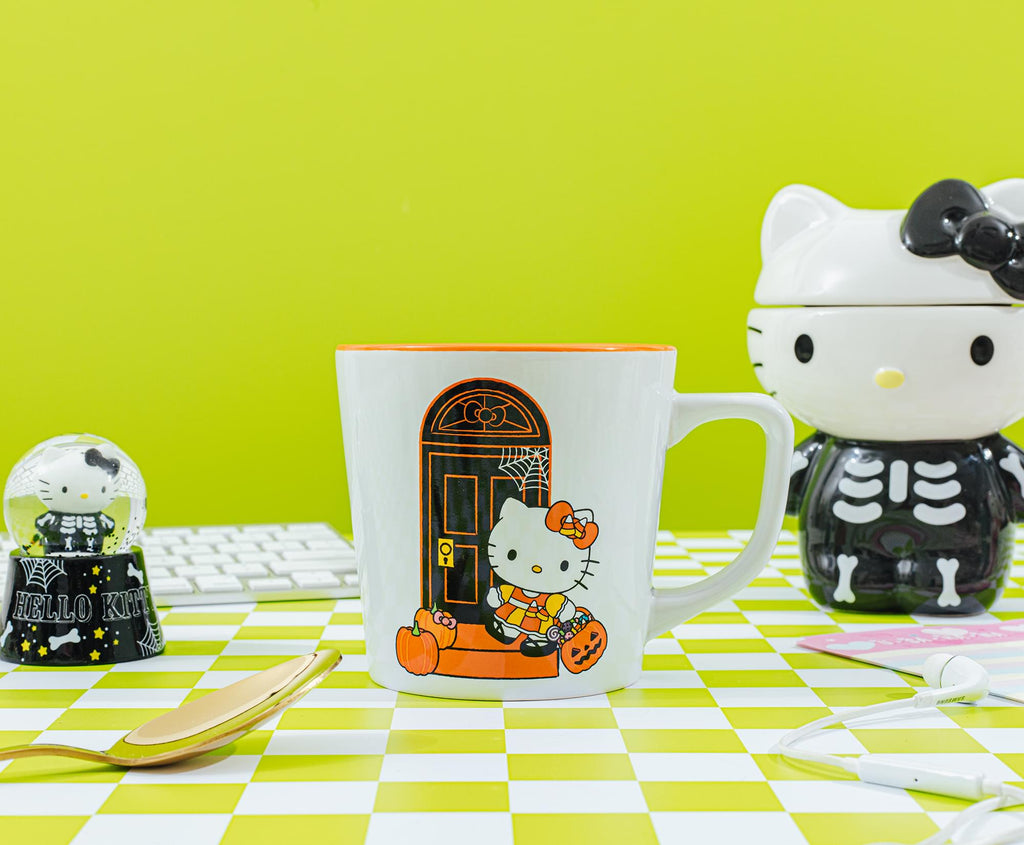 Sanrio Hello Kitty Pumpkins Ceramic Latte Mug | Holds 17 Ounces