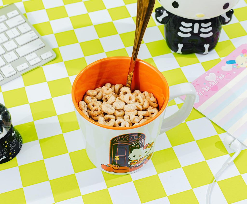 Sanrio Hello Kitty Pumpkins Ceramic Latte Mug | Holds 17 Ounces