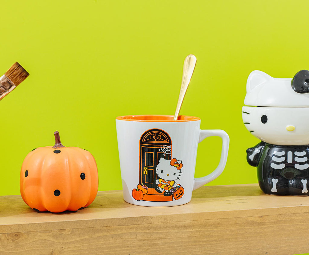 Sanrio Hello Kitty Pumpkins Ceramic Latte Mug | Holds 17 Ounces