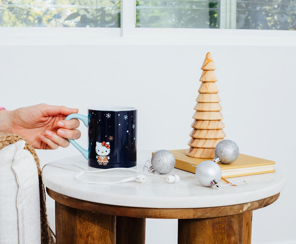 Sanrio Hello Kitty Holiday Gingerbread House Heat-Reveal Mug | Holds 14 Ounces