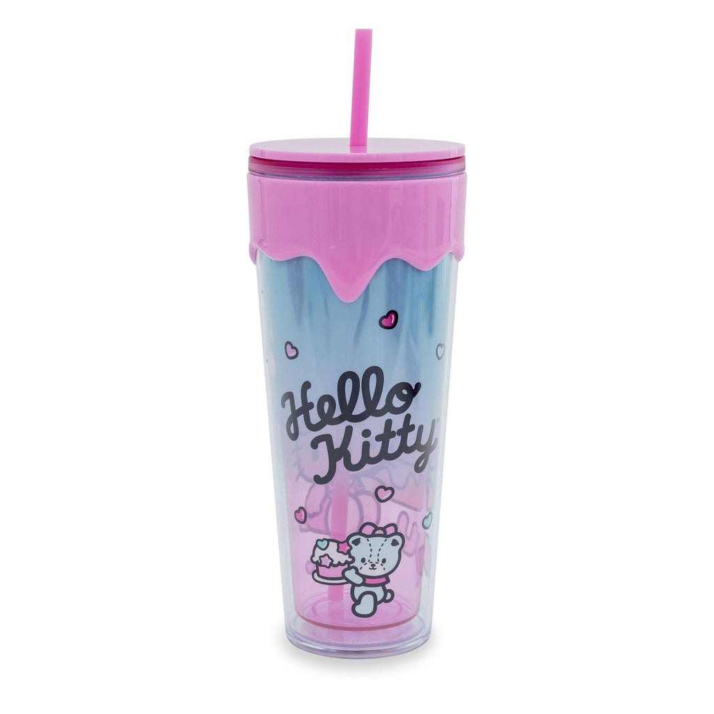 Sanrio Hello Kitty Donuts and Sweets 26-Ounce Plastic Carnival Cup With Straw