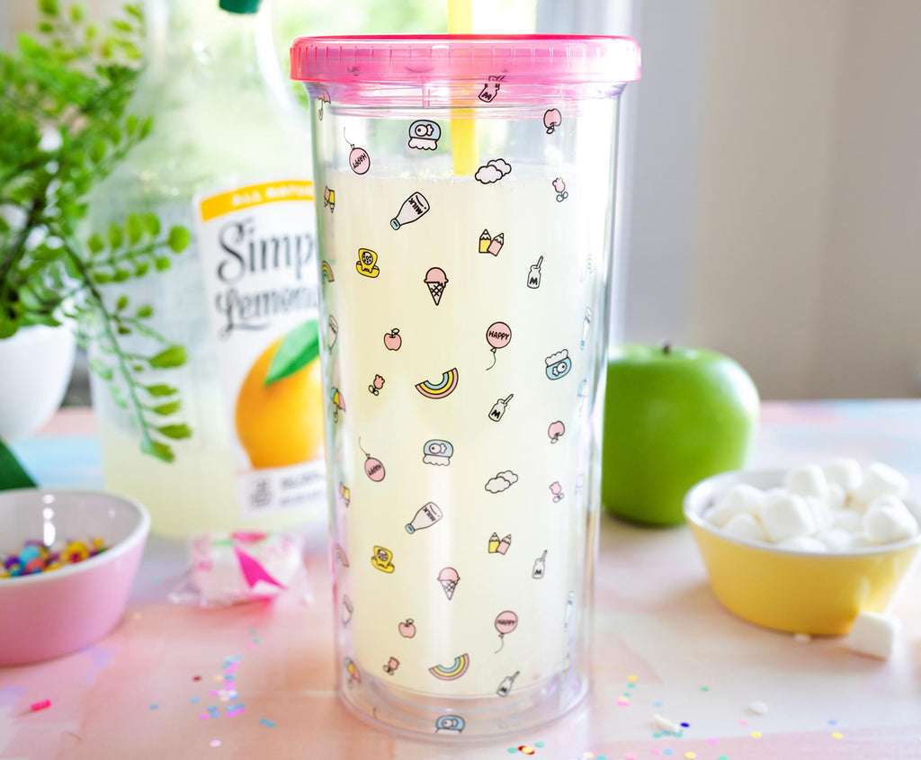 Sanrio Hello Kitty Pastel Rainbow Carnival Cup With Lid | Holds 20 Ounces