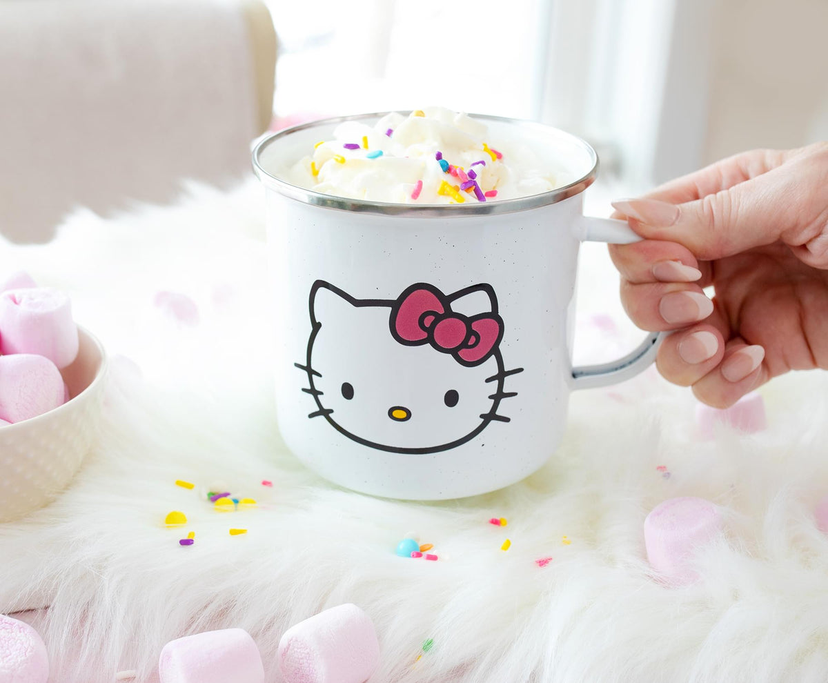 Sanrio Hello Kitty "Hello" Ceramic Camper Mug | Holds 20 Ounces