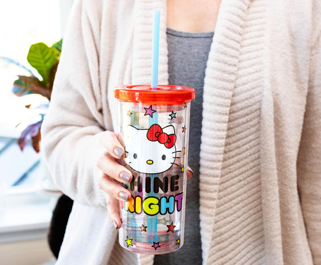 Sanrio Hello Kitty Shine Bright Carnival Cup With Lid | Holds 20 Ounces