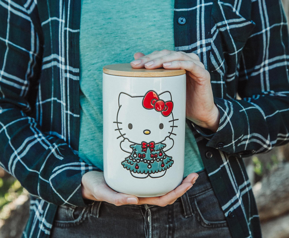 Sanrio Hello Kitty Holiday 7-Inch Ceramic Snack Jar