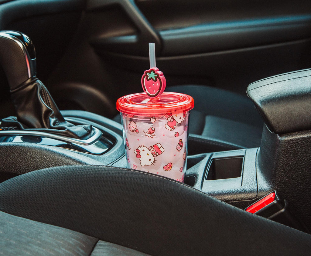 Sanrio Hello Kitty Strawberry Sweets Carnival Cup With Lid | Holds 24 Ounces