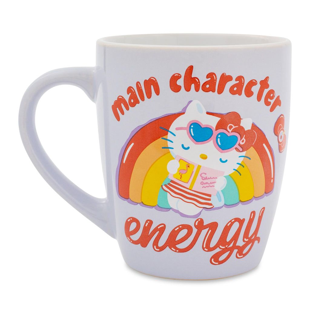 Sanrio Hello Kitty "Main Character Energy" Curved Latte Mug | Hold 25 Ounces