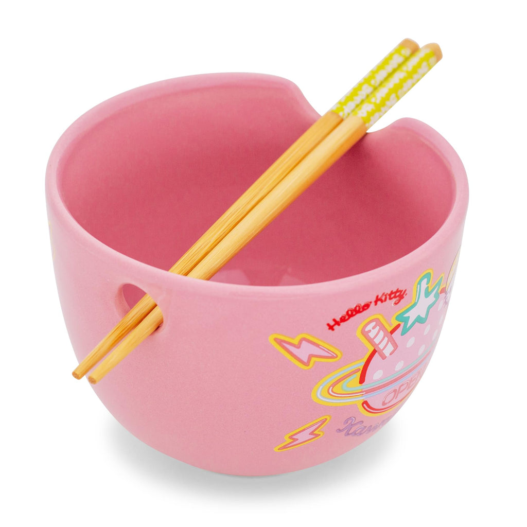 Sanrio Hello Kitty "Kawaii Tokyo" 20-Ounce Ramen Bowl and Chopstick Set