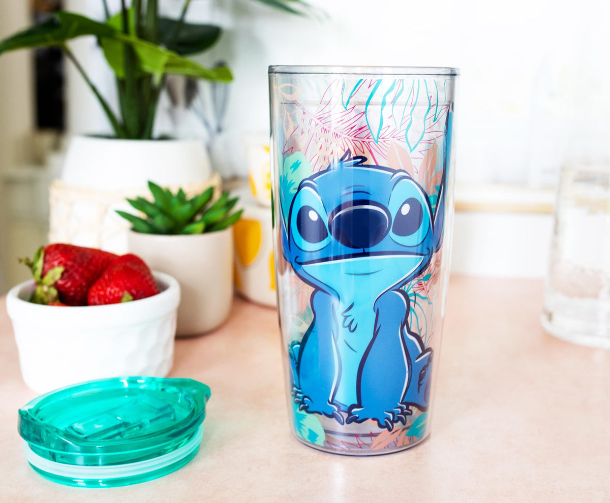Disney Lilo & Stitch Travel Tumbler with Slide Close Lid | Holds 20 Ounces