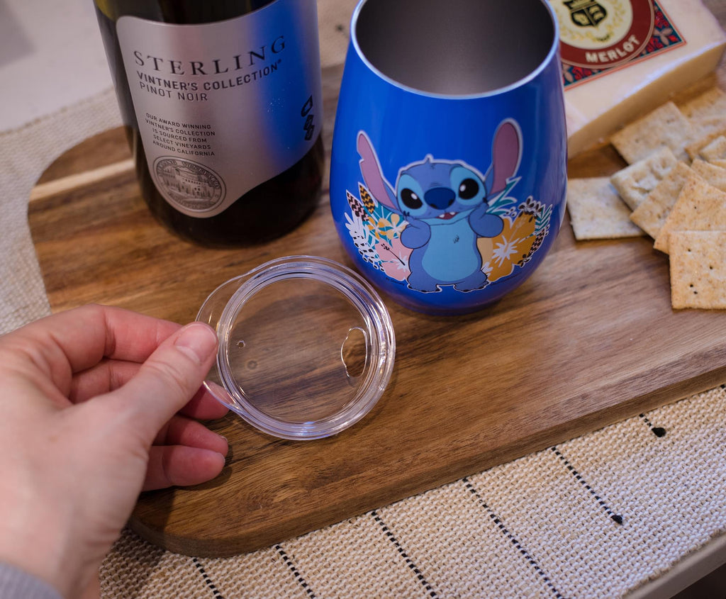 Disney's Lilo & Stitch Stainless Steel Tumbler With Lid | Holds 10 Ounces